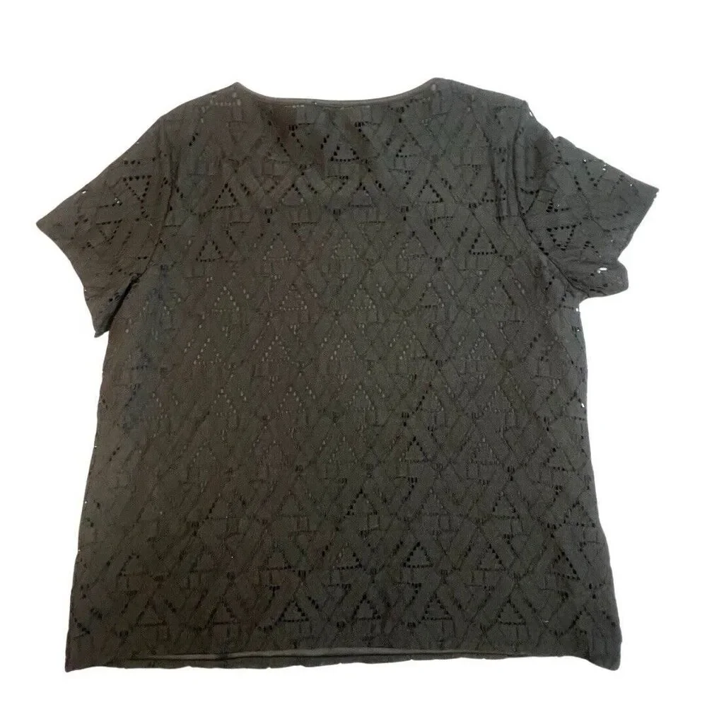 Marc New York Blouse Womens XL Aztec South Western Boho Casual Shirt Classic Top - Picture 2 of 10
